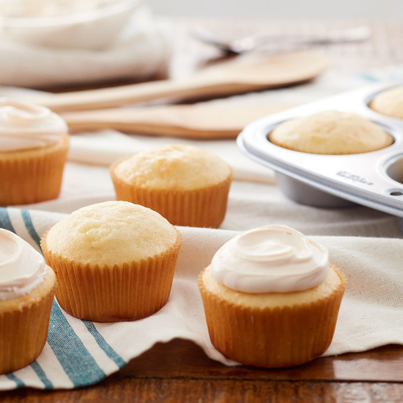 Eggless Vanilla Cupcakes - Bake with Shivesh