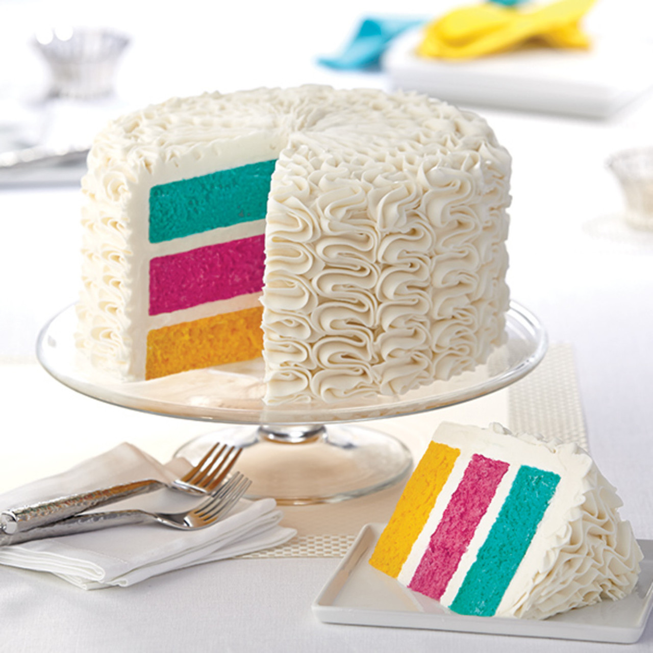 Rainbow Bundt Cake - Love Bakes Good Cakes