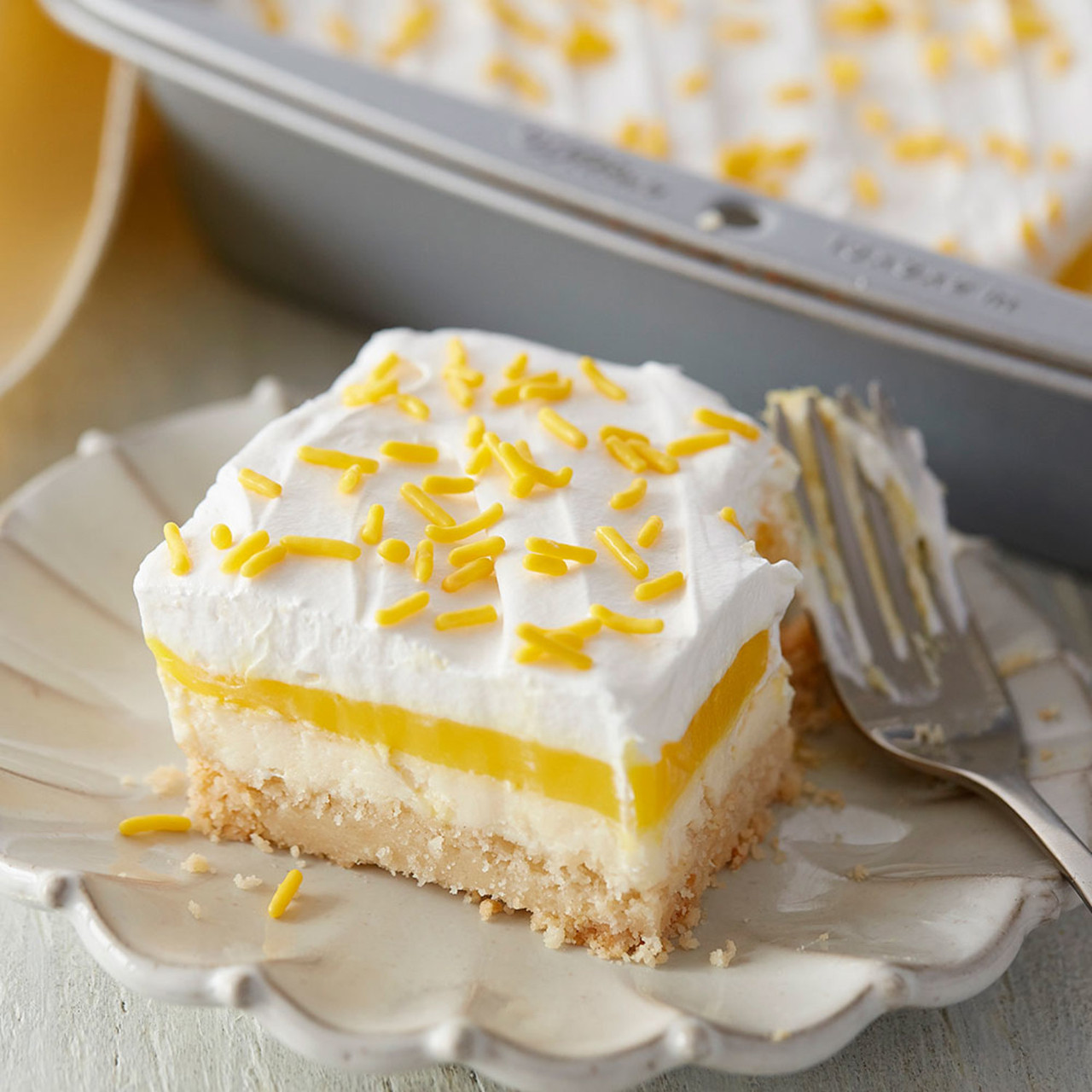 Need an easy dessert for one of those many parties on the calendar? Our  old-school Lemon Lush is the prettiest no-bake treat for any occa... |  Instagram