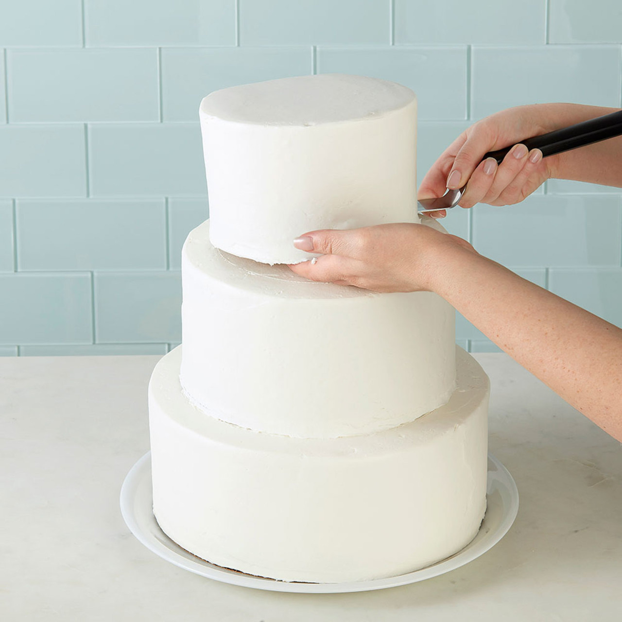 Wedding Cake with Traditional Dowels