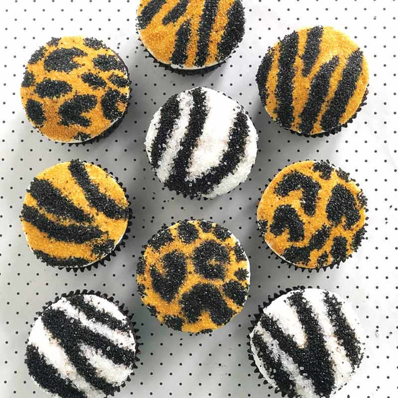 Wild Animal Print Cupcakes - Wilton