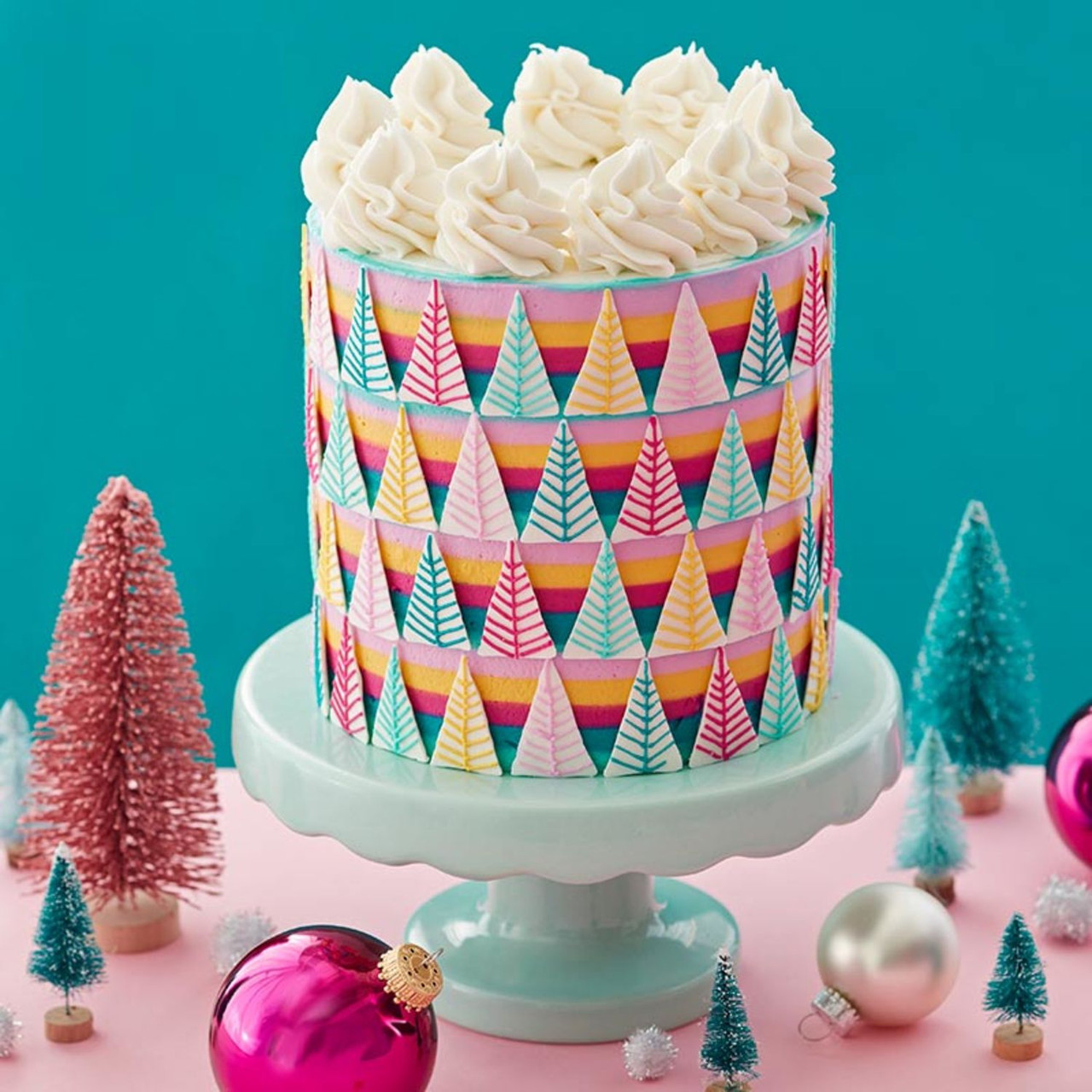 christmas tree birthday cake