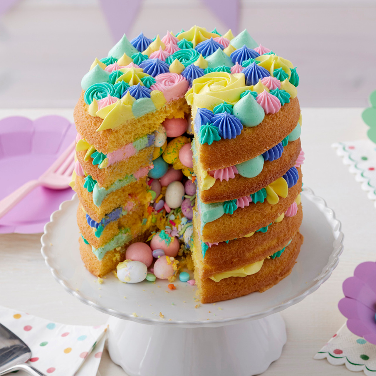 Surprise Pinata Cake | Cake Ideas | Tesco Real Food