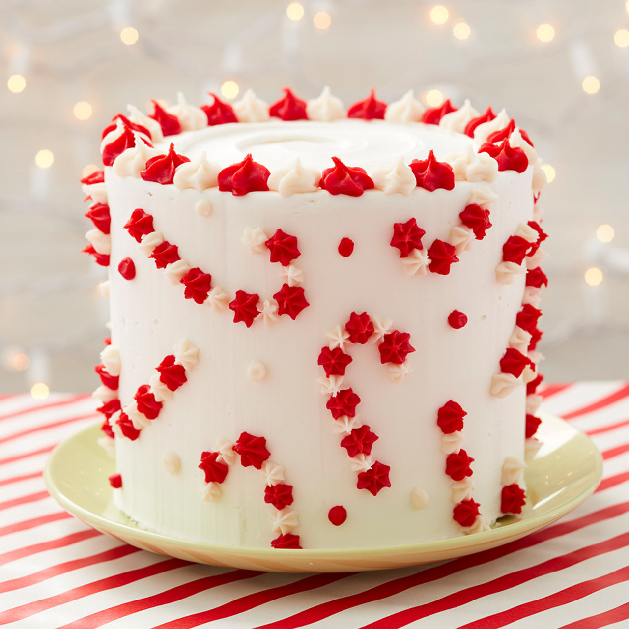 White Chocolate Peppermint Cake - My Cake School