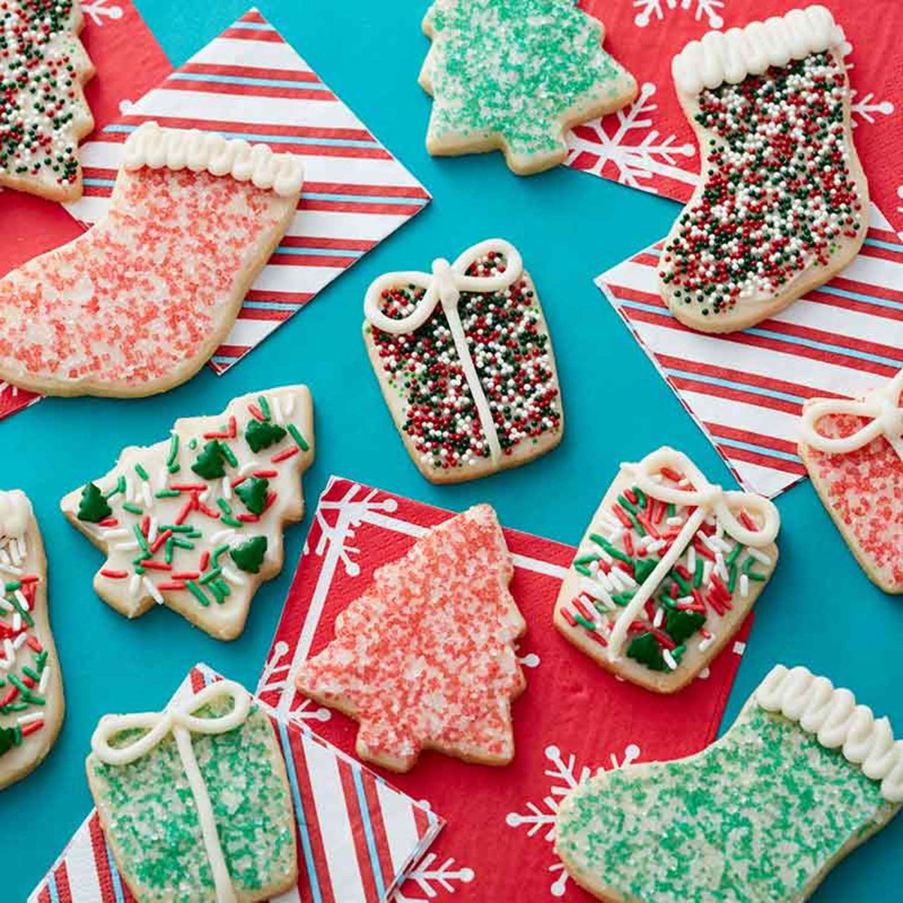 Christmas Cookie with Handles Baked Square 8 Even Nonstick Mould