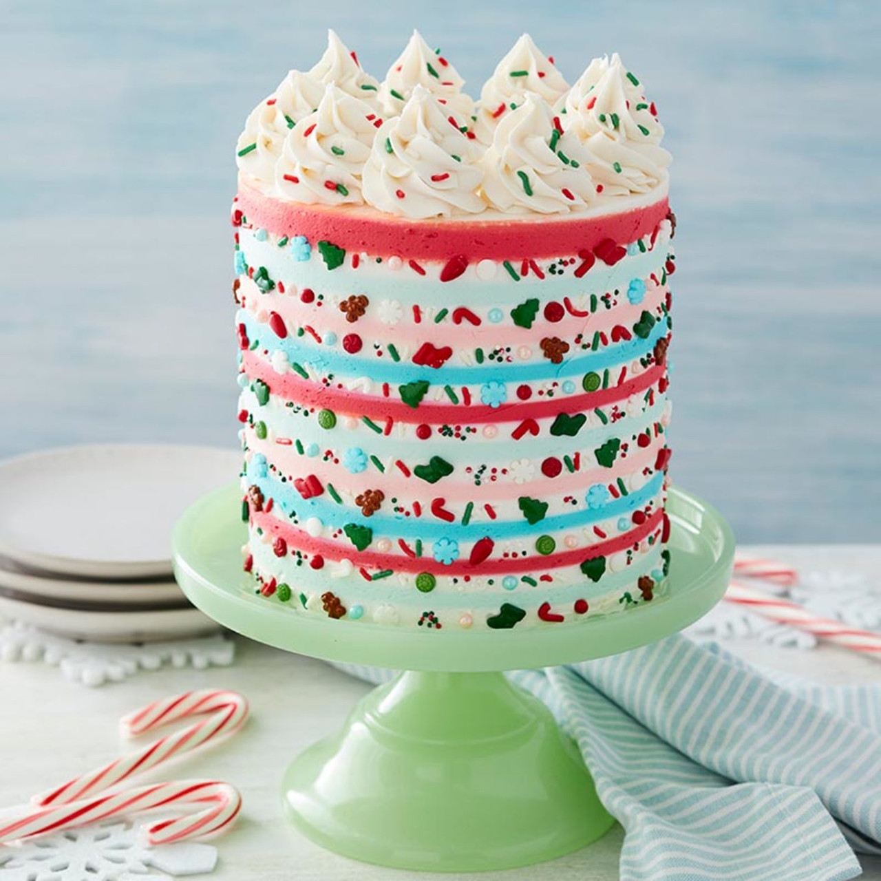 Christmas Fresh Cream Birthday Cake -Santa Claus