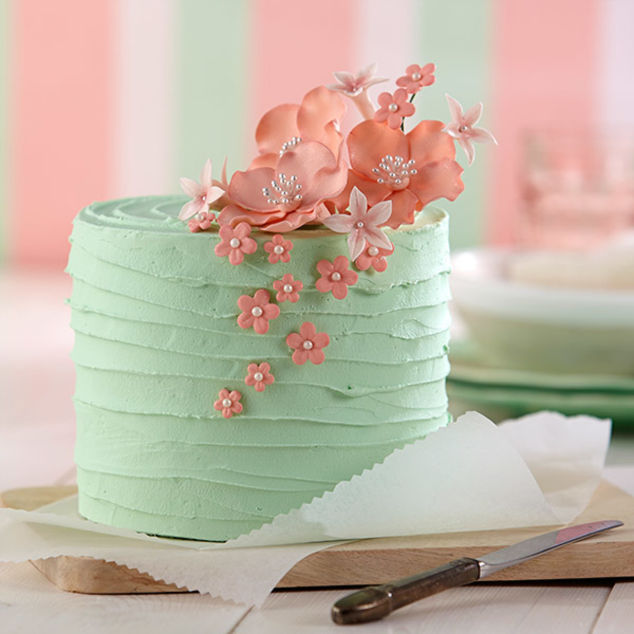 Cherry Blossom Wedding Cake help-how to apply the flowers? – Cake  Decorating Community - Cakes We Bake