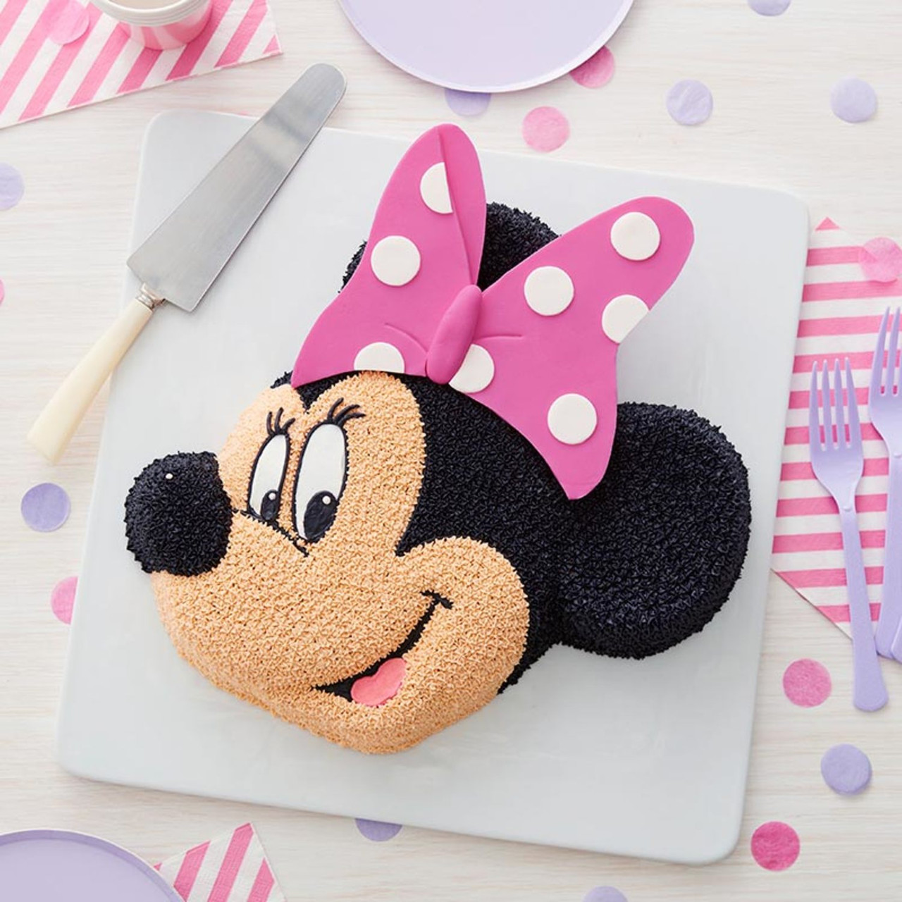 Minnie Mouse Birthday Cake Topper Template Printable DIY | Bobotemp