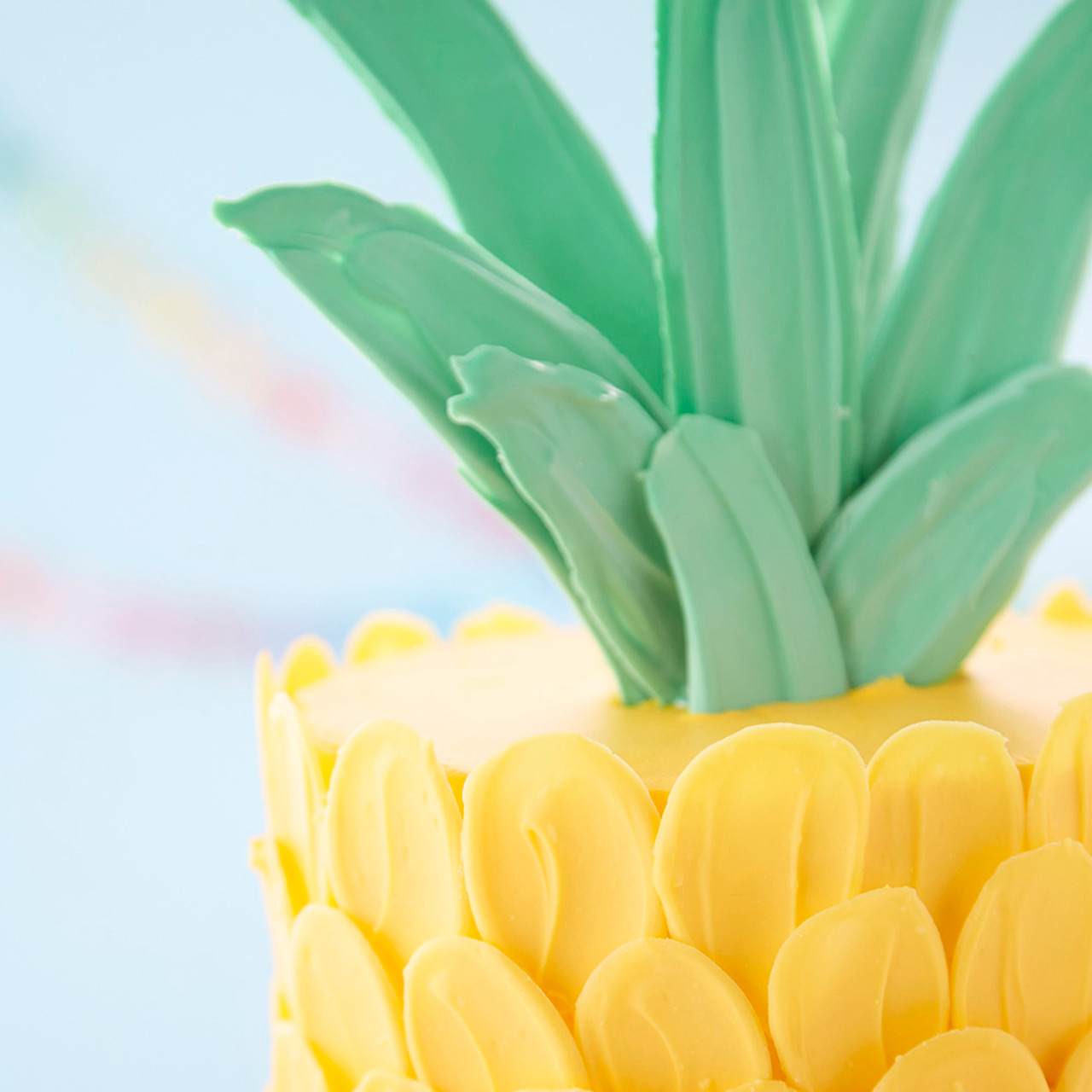 Pineapple Heart Shape Cake For Birthday Parties