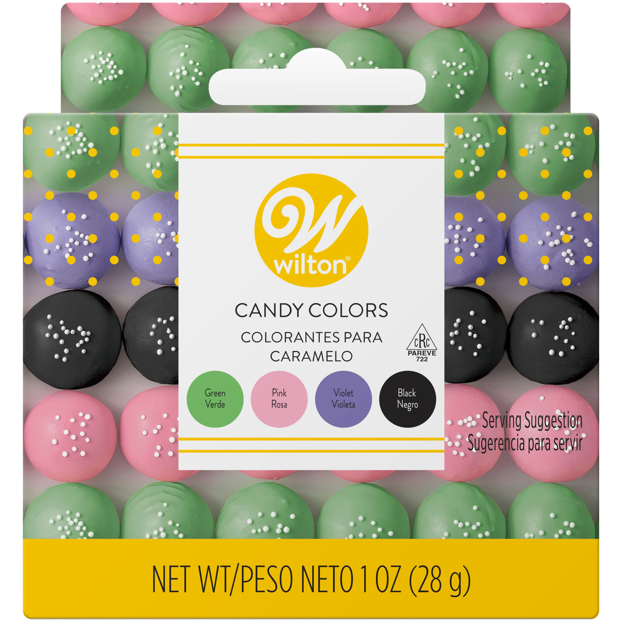 Edible Candy Food Coloring Set, 1 oz. (4-Piece Set) - Wilton