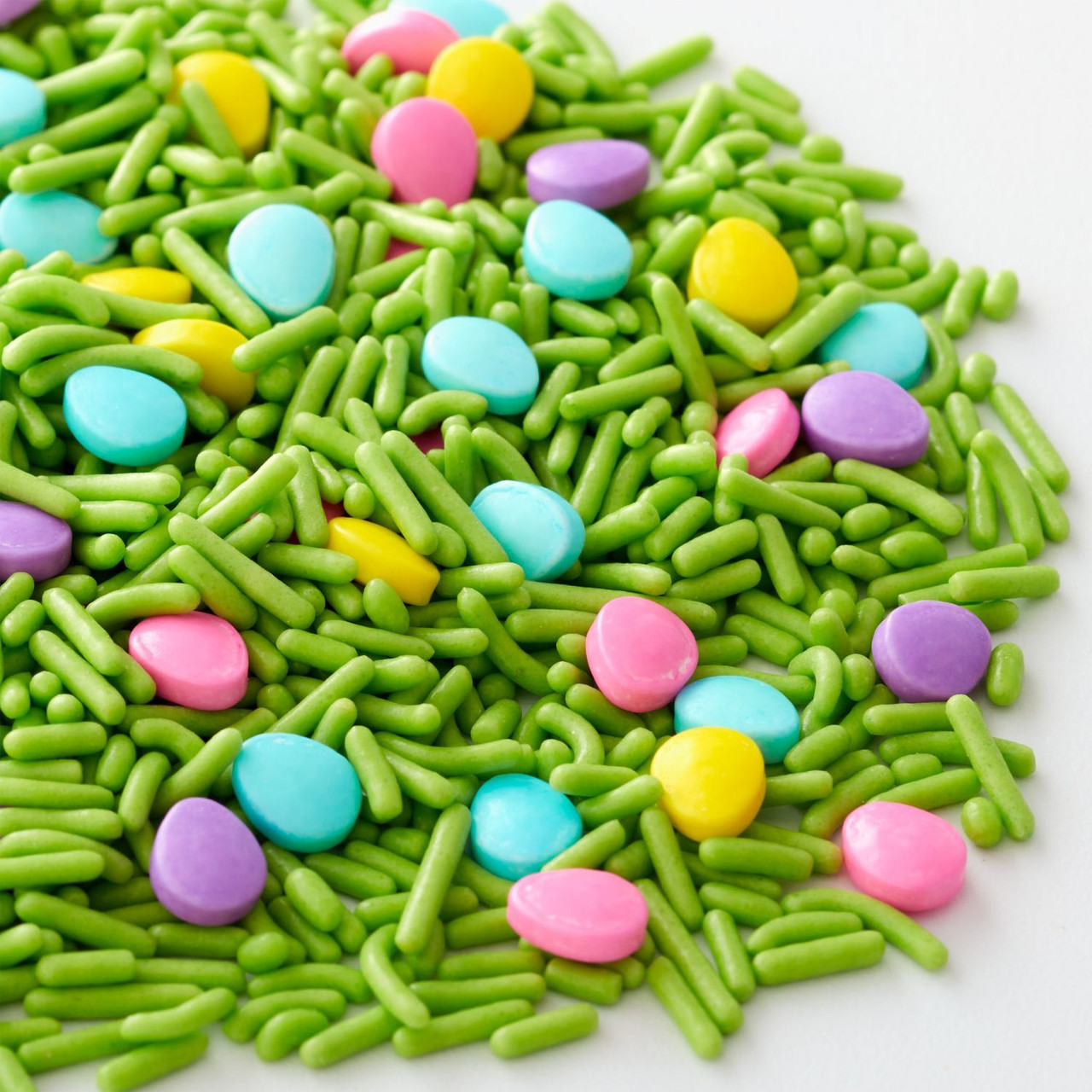 Little Easter White, Pink, Yellow, Green and Orange Sprinkle Mix, Round  Dragees, Cake Sprinkle Decorations, Easter - Edible Sprinkles