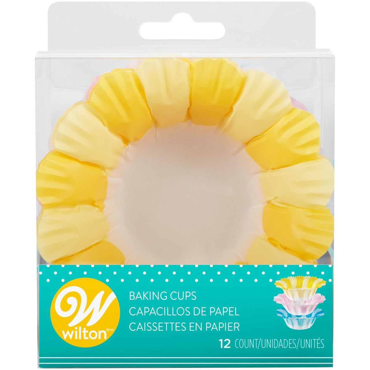 Baking Cup - Scalloped - Yellow (12 pieces) 