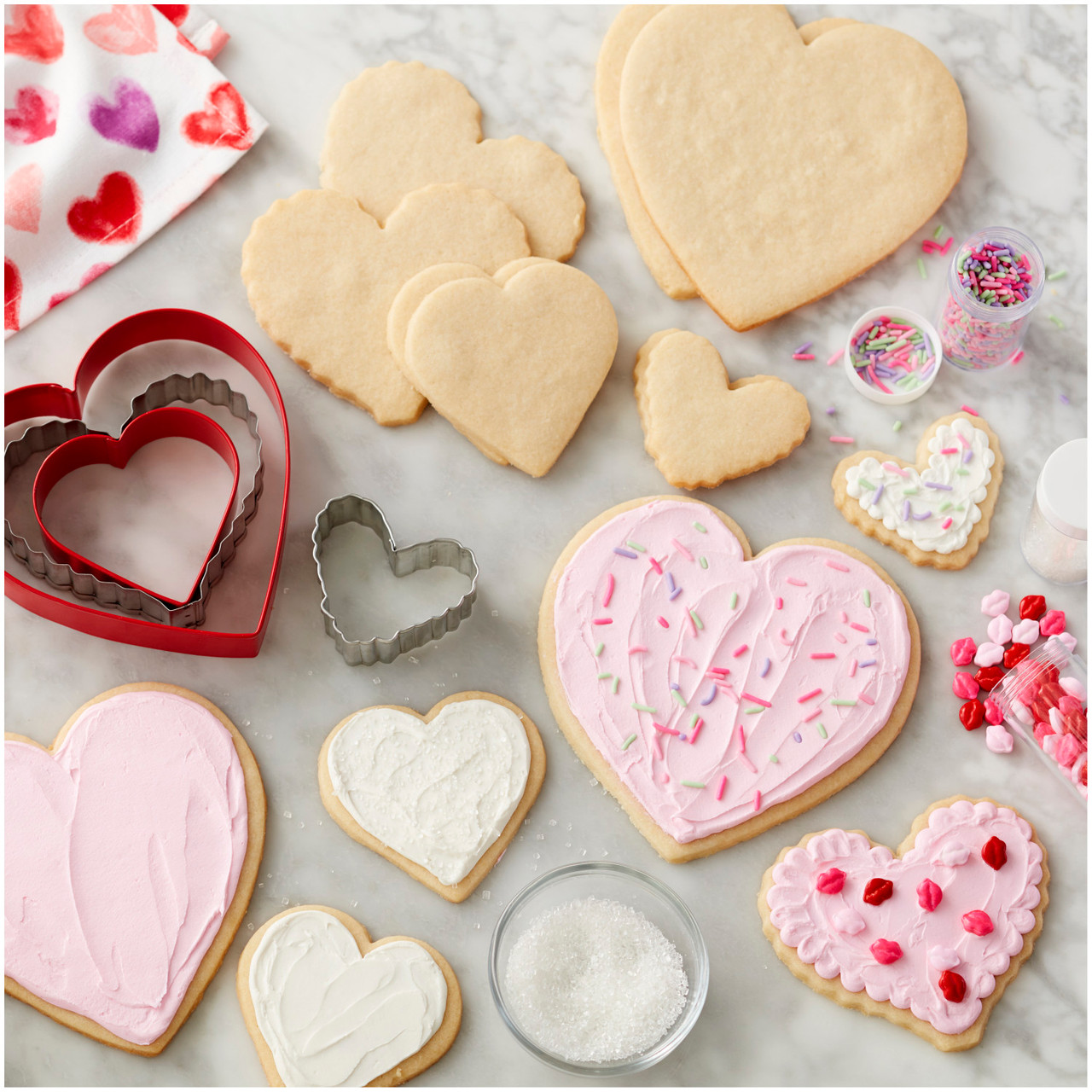 Nesting Heart-Shaped Cookie Cutters, 4-Piece Set