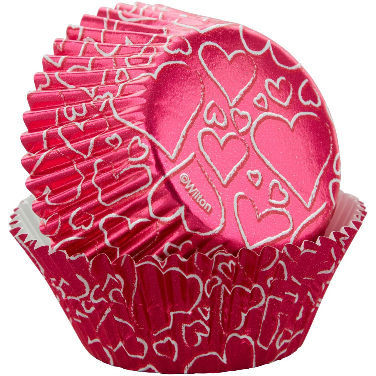 Pink Foil Cupcake Liners, Baking Cups (2 x 1 In, 200-Pack), Pack - Foods Co.
