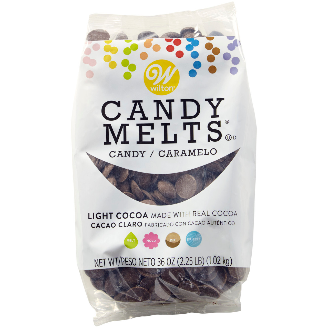 Wilton Candy Melts, Light Cocoa - 12 oz