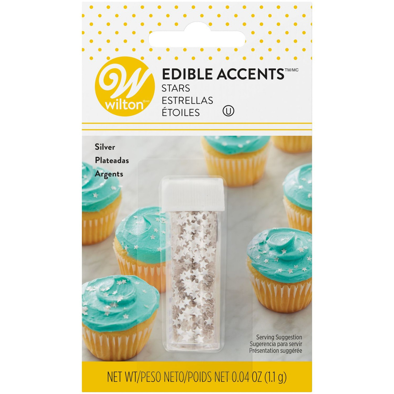 Silver Stars Edible Glitter - Confectionery House