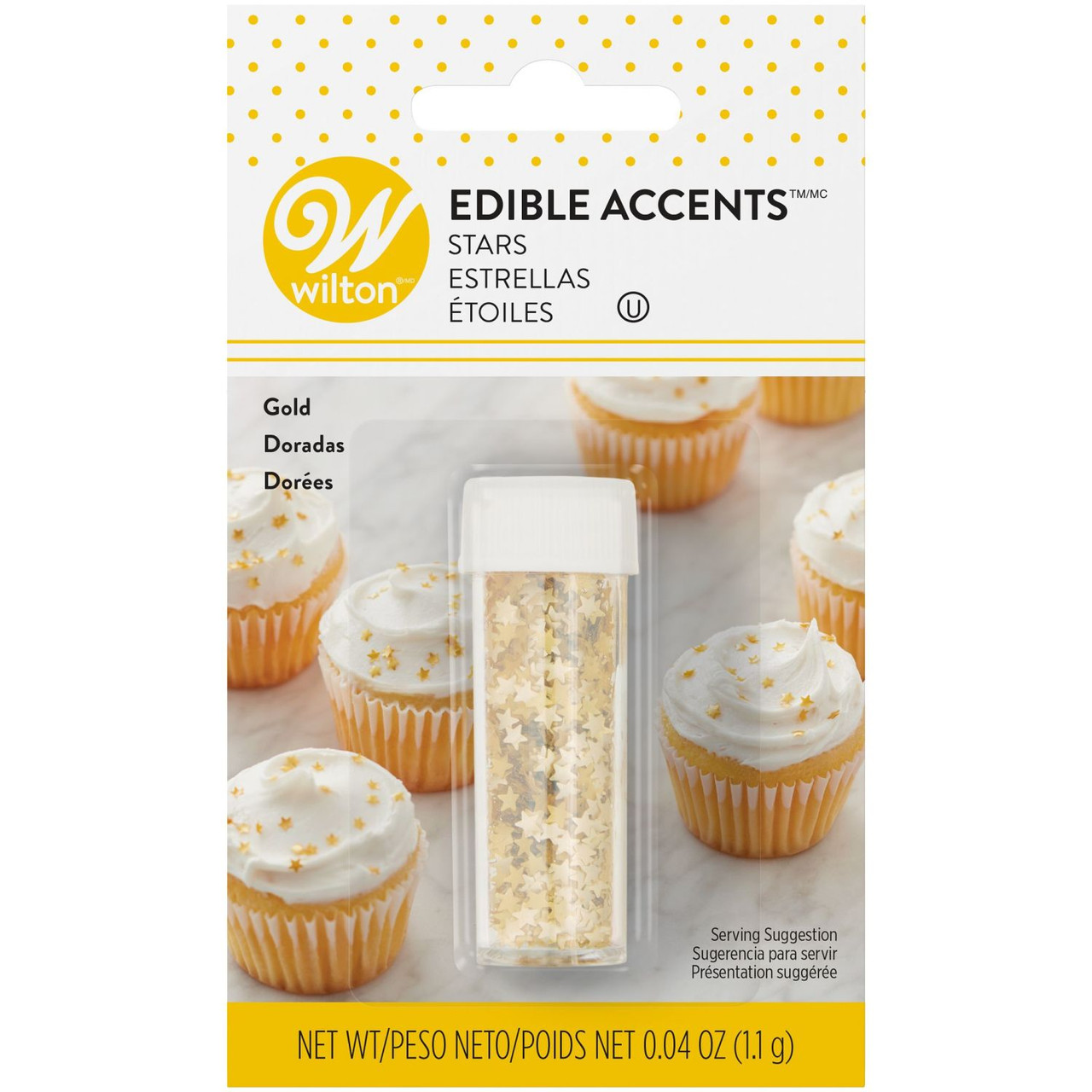 Sweet Sticks Edible Glitter Gold Stars – Frans Cake and Candy