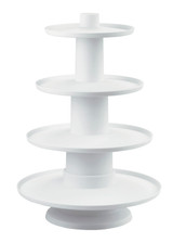 Stacked 4-Tier Cupcake and Dessert Tower