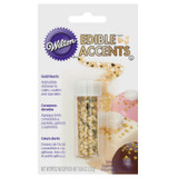 Gold Heart Edible Accents, 0.06 oz. - Cake Decorating Supplies
