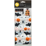 Bat, Skull, Spider and Pumpkin Halloween Treat Bags and Ties, 20-Count