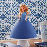 Wilton Cake Decorating - This Blue Sparkle Princess Cake is all dressed up  and ready to party! Using the Princess Cake Pan Set from Rosanna Pansino's  baking line, you can easily create