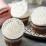 Fondant Doily Cupcake Toppers