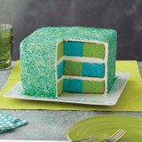 Eco Color Sparkles Checkerboard Cake