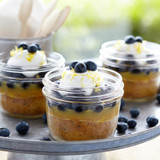 Lemon Blueberry Poppy Seed Jar Cake