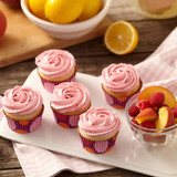 Peach Melba Cupcakes