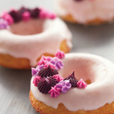 Purple Stars and Flowers Donuts