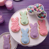 Cookie Bunnies in Spring Colors!