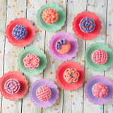 Color Block Cupcakes