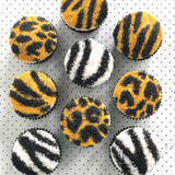 Wild Animal Print Cupcakes