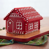 Rosy Red Color Mist Gingerbread House