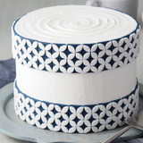 Navy Blue Tile Cake