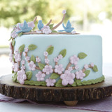 Bluebird Bough Fondant Cake