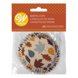 WILTON AUTUMN BAKING CUP LEAVES STANDARD SIZE 24 CT