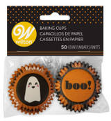 WILTON PUMPKIN MINI CUPCAKE LINERS, 50-COUNT