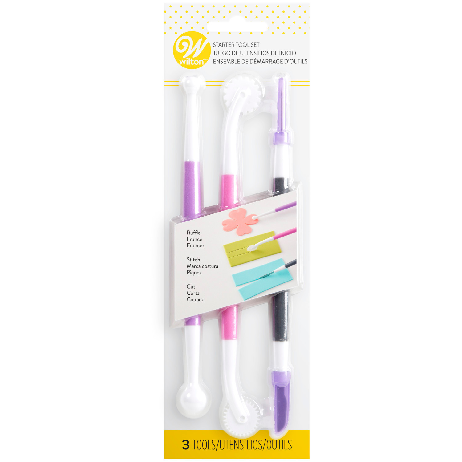 Wilton Fondant Shaping & Modeling Tool Set - 4 Piece Starter Kit For Cake Decorating