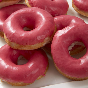 Baked Raspberry Cake Donuts