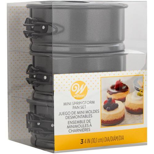 4Inch Mini Springform Pan Set, 3Piece Set Wilton