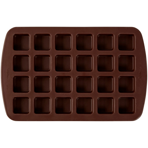 Brownie Bite Silicone Baking and Candy Mold, 24-Cavity