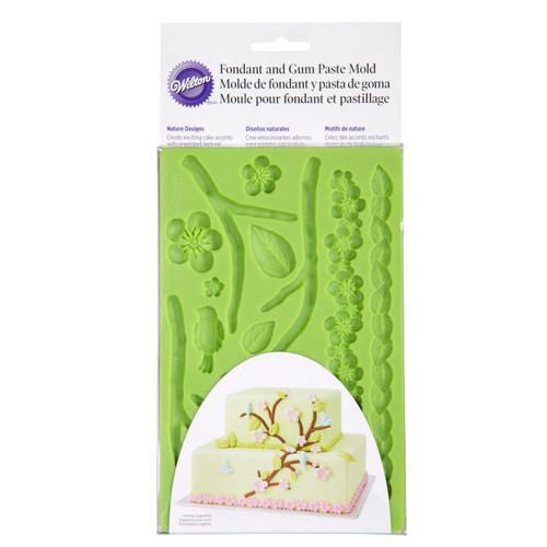 Silicone Nature Designs Fondant and Gum Paste Mold - Cake Decorating Supplies