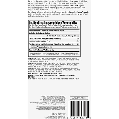 Bumble Bee Icing Decorations, 18Count Wilton