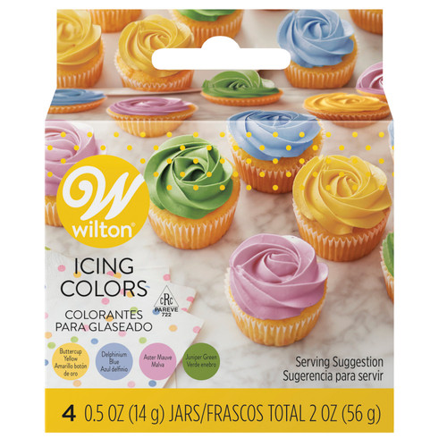 Garden Tone Icing Colors, 4-Count