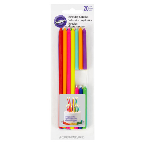 Tall and Short Birthday Candles, 20-Count