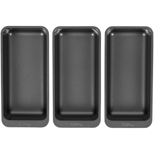 Perfect Results 8 x 4-Inch Premium Non-Stick Baking Pan Set, 3-Piece -  Wilton