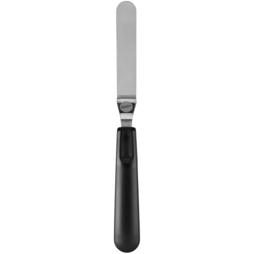 Angled Icing Spatula with Black Handle, 9-Inch