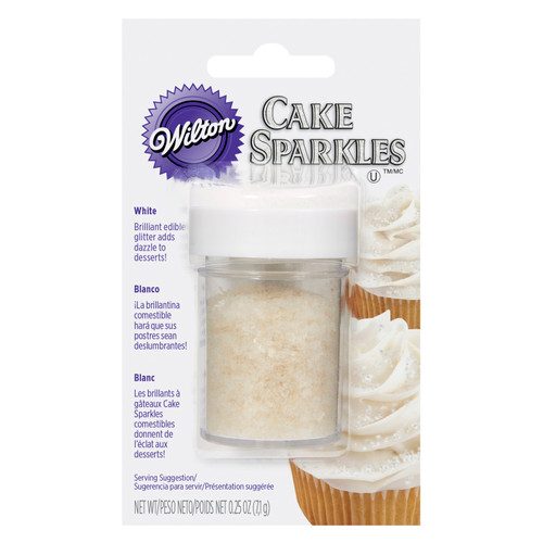 White Cake Sparkles Edible Glitter, 0.25 oz.