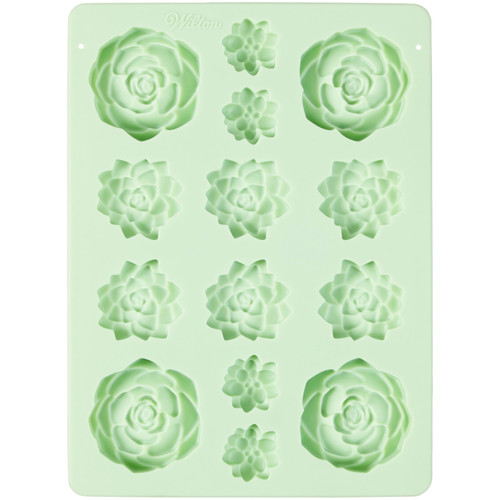 Succulents Silicone Candy Mold, 14-Cavity